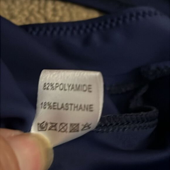 Navy Blue One-Piece Swimsuit NWOT Size XL - Picture 6 of 7